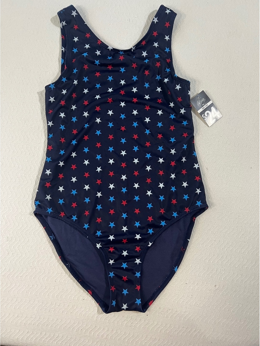 City Streets XX-Large(20.5)Navy Blue Star Print One-Piece Swimsuit [COPY] [COPY]
